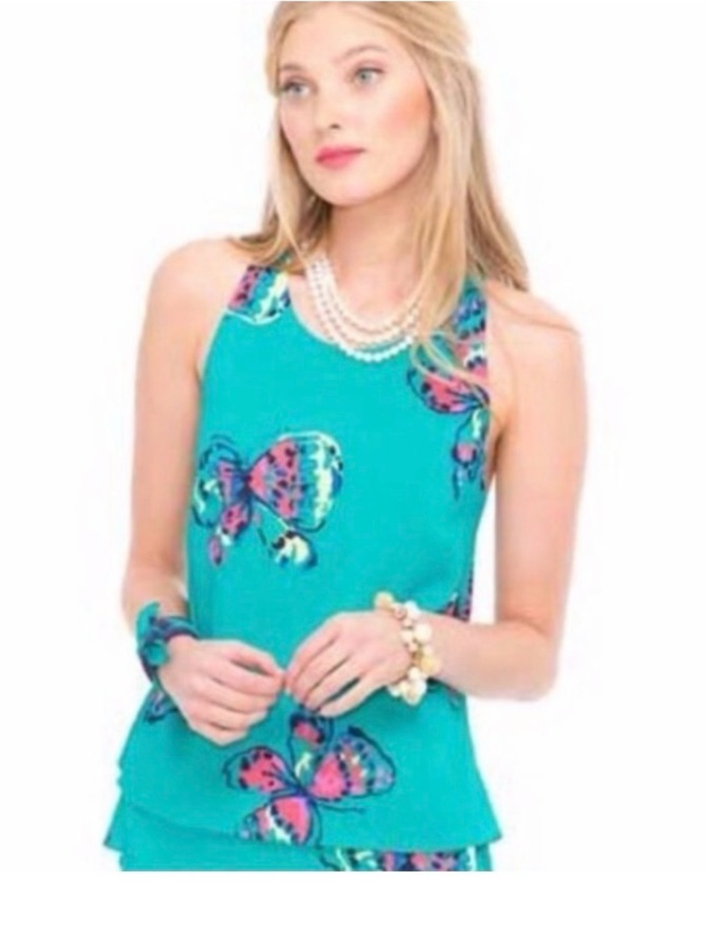 Lily Pulitzer Maris “I’ve Got Butterflies” tank